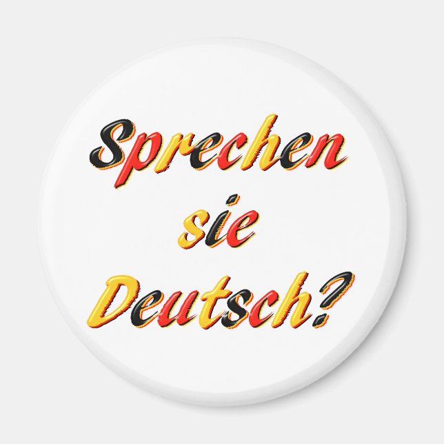 Sprichst du? magnet (Vorne)