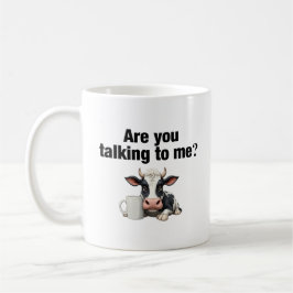Sprichst du mit mir? Funny Cow Kaffeetasse