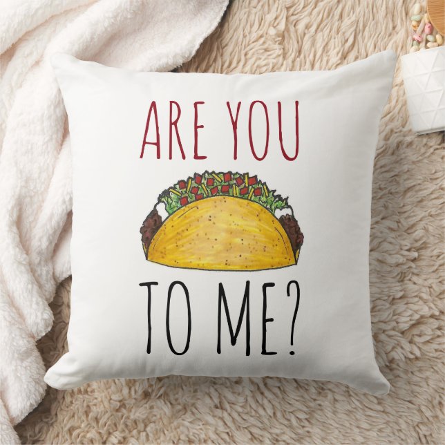 Sprichst du mit mir? Taco mexikanisches Essen Kissen (Decke)