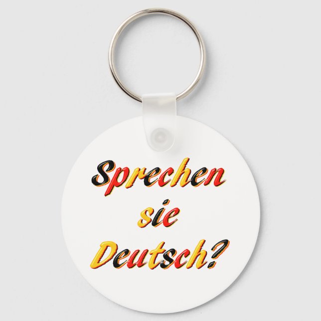 Sprichst du? schlüsselanhänger (Vorderseite)