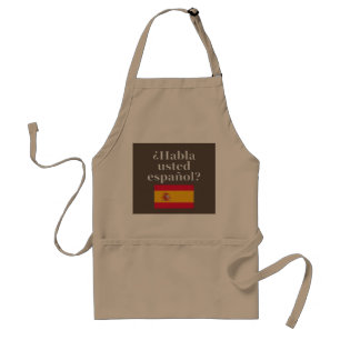 Sprichst du Spanisch? Auf Spanisch. Flag Schürze