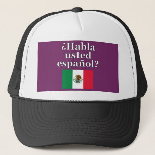 Sprichst du Spanisch? Auf Spanisch. Flag Truckerkappe