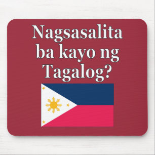 Sprichst du Tagalog? In Tagalog. Flag Mousepad