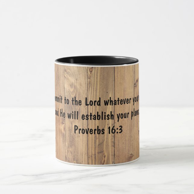 Sprichwort 16:3- dem Herrn verpflichten, was immer Tasse (Zentrum)