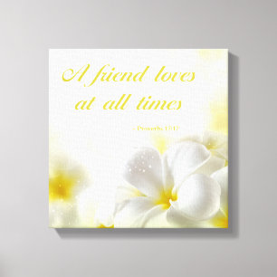 Sprichwort-17:17 % pipe% Bibel-Vers-Zitat Leinwanddruck