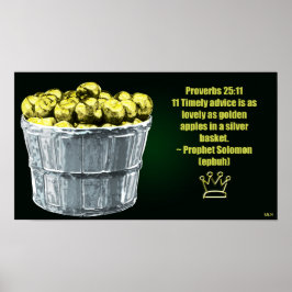 Sprichwort 25:11 Poster