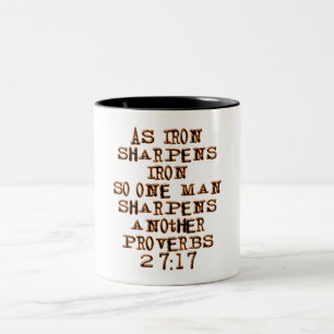 Sprichwort-27:17 Zweifarbige Tasse