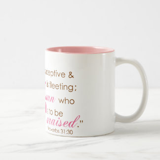 Sprichwort-31:30 Zweifarbige Tasse