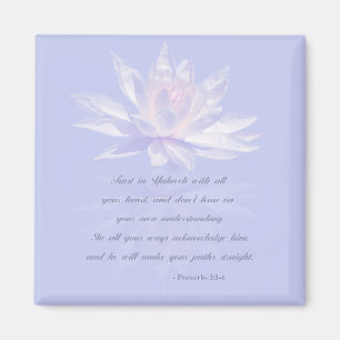 Sprichwort-3:5 - 6% pipe% Bibel-Vers Magnet