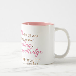 Sprichwort-3:5 - 6 zweifarbige tasse