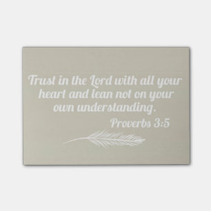 Sprichwort-3:5 Post-It Klebezettel