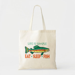 Sprichwort der Fischerei Tragetasche
