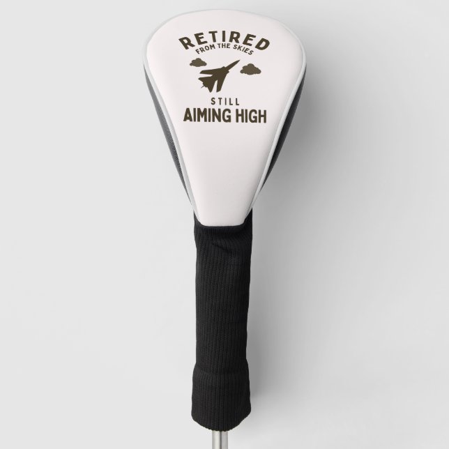 Sprichwort für das Ruhestand bei sonniger Luftwaff Golf Headcover (Vorderseite)