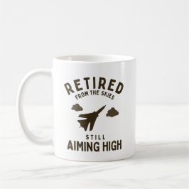 Sprichwort für das Ruhestand bei sonniger Luftwaff Kaffeetasse