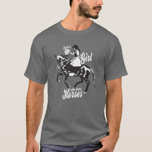 Sprichwort für Mädchen - Pferde Pferde Ri T-Shirt
