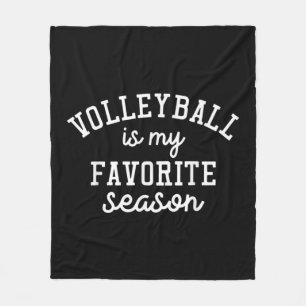Sprichwort für Sportliebhaber Volleyball ist mein  Fleecedecke