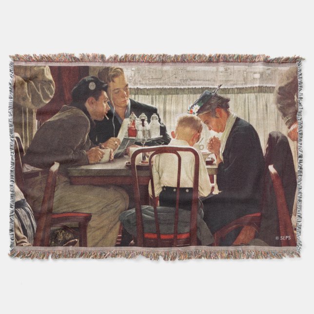 Sprichwort Grace von Norman Rockwell Decke (Vorderseite)