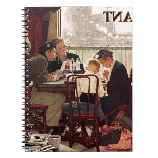 Sprichwort Grace von Norman Rockwell Notizblock (Vorderseite)
