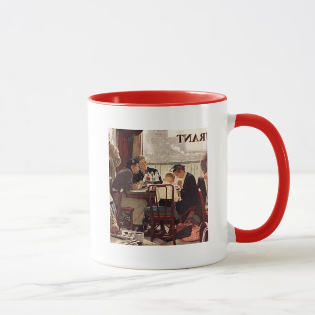 Sprichwort Grace von Norman Rockwell Tasse (Rechts)