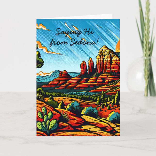 Sprichwort Hi aus Sedona, Arizona Karte (Vorderseite)