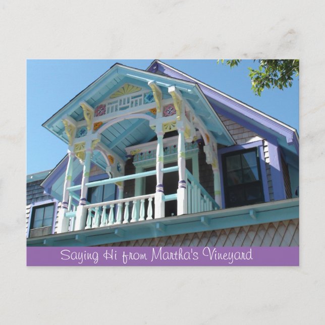 Sprichwort Hi von Martha's Vineyard Postcard Postkarte (Vorderseite)