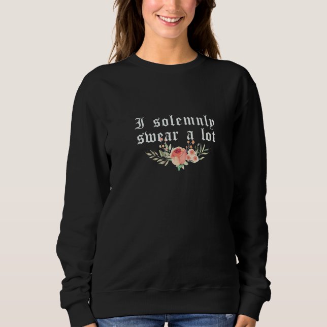 Sprichwort I feierlich Schweden viel 7 Sweatshirt (Vorderseite)