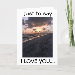 SPRICHWORT "I LIEBE YOU" IST LEICHT, WEIL ES "ECHT KARTE