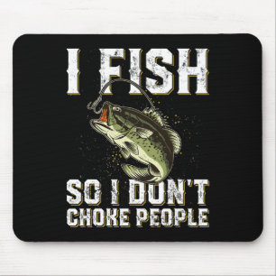 Sprichwort im sonnigen Fischfang Männer Frauen Mousepad