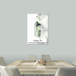 Sprichwort Ja, Braut und Bräutigam, maßgeschneider Poster