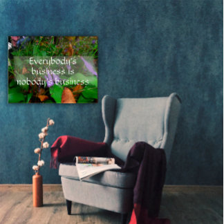 Sprichwort-Poster für alle Poster