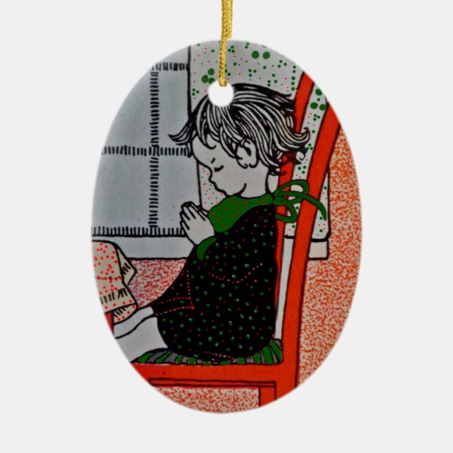 Sprichwort Prayers Keramikornament (Vorne)