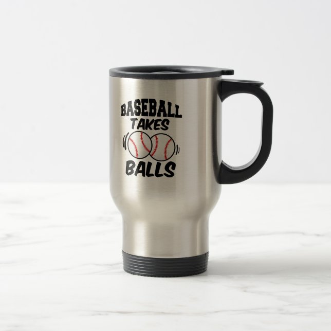 Sprichwort-Reise-Tasse der Baseballnehmenbälle Reisebecher (Rechts)