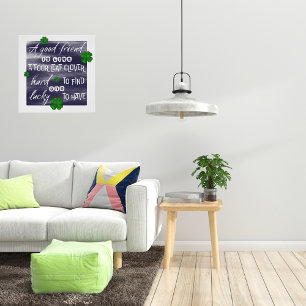 Sprichwort über die Freundschaft Poster