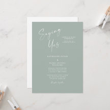 Sprichwort Yes Sage Elegante Bride Eltern Hochzeit