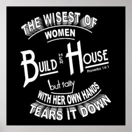 Sprichwörter 14:1 Poster