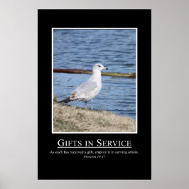 Sprichwörter 19:17 - Benutzen Sie Ihre Geschenke,  Poster