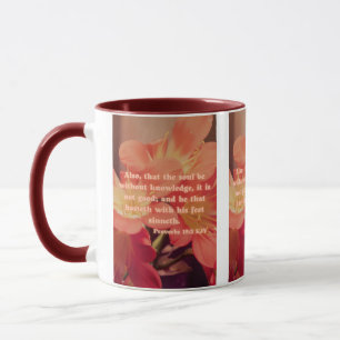 Sprichwörter 19:2 KJV Bible Verse Pic Zwei-Tone-Ta Tasse