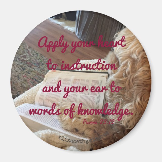 Sprichwörter 23:12-Magnet Magnet (Vorne)