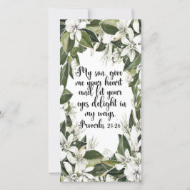 Sprichwörter 23:26, Lesezeichen der Aquarellbäume