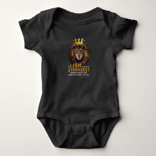 Sprichwörter 30:30 KJV Bibelschrift Zitat Unisex Baby Strampler