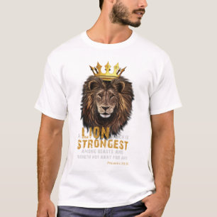 Sprichwörter 30:30 KJV Bibelschrift Zitat Unisex T-Shirt
