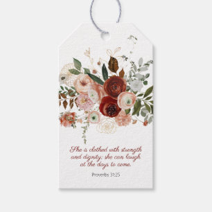 Sprichwörter 31:25 Elegante Blumenmarke Geschenkanhänger