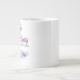 Sprichwörter 31:25 Festigkeit und Würde Lila Blume Jumbo-Tasse
