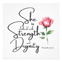 Sprichwörter 31:25 Sie ist bekleidet Bibelverse Bl