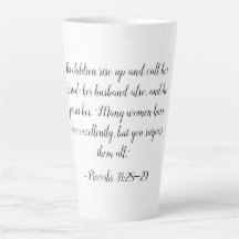 Sprichwörter 31:28-29 Tasse