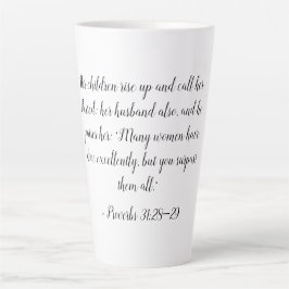 Sprichwörter 31:28-29 Tasse