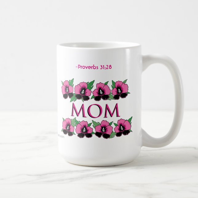 Sprichwörter 31:28 MAMA Muttertag Kaffeetasse (Rechts)