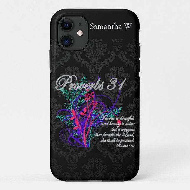 Sprichwörter 31 Bibel Christlich Frauenbibel Case-Mate iPhone Hülle (Rückseite)
