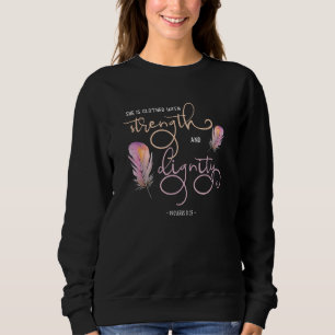 Sprichwörter 31 Christliches Glaubensdesign mit Ro Sweatshirt