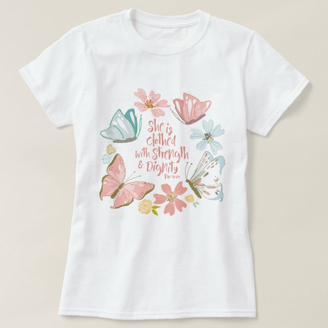 Sprichwörter 31 | Moderner Christlicher ästhetisch T-Shirt (Design vorne)